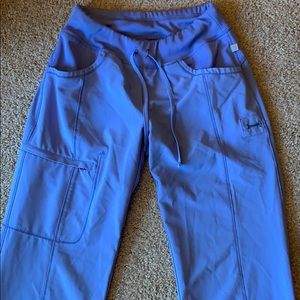 Cherokee XS Petite Ceil Blue Scrub Pants